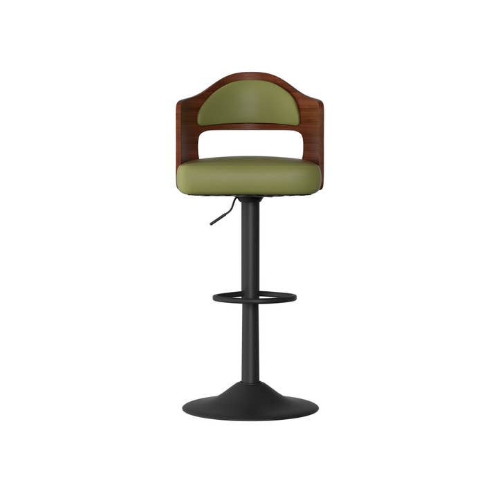 BlakOutlet - Wholesale Stool - Set of 2 Wooden Barstools PU Leather Upholstered Bar Chairs32