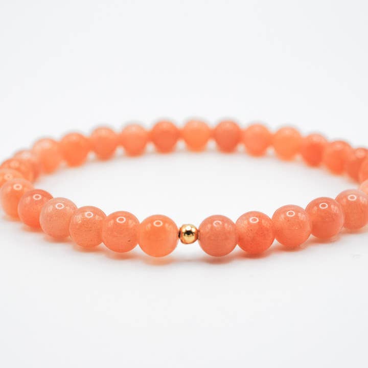 Pink Moonstone Solo Core Bracelet for wholesale by Ripple | Reiki Infused Jewelry