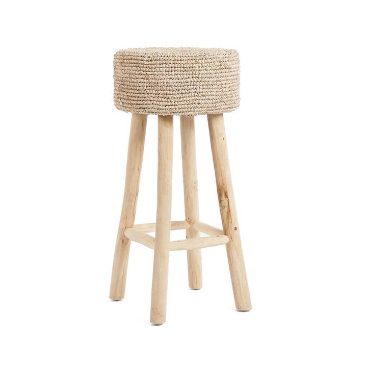 The Raffia Bar Stool for wholesale by Bazar Bizar Living