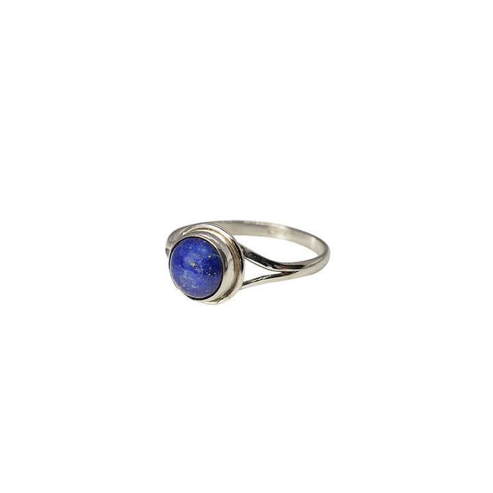 Amberman - Wholesale Single Stone/Solitaire Ring - Lapis Sterling Silver Ring