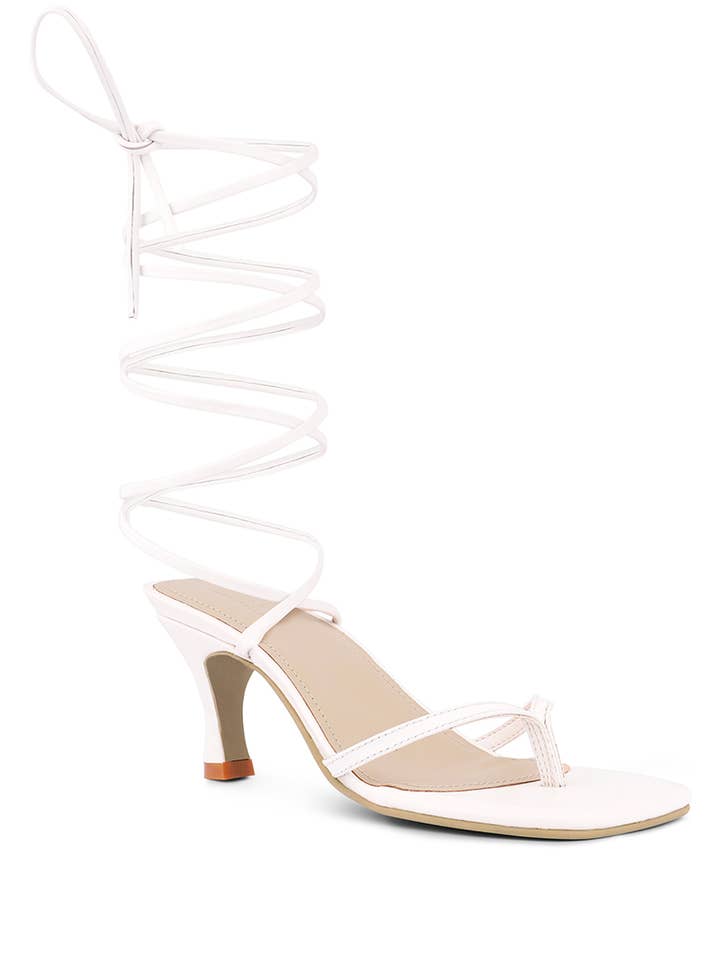 DORITA Kitten Heel Lace Up Sandal for wholesale by Rag Company