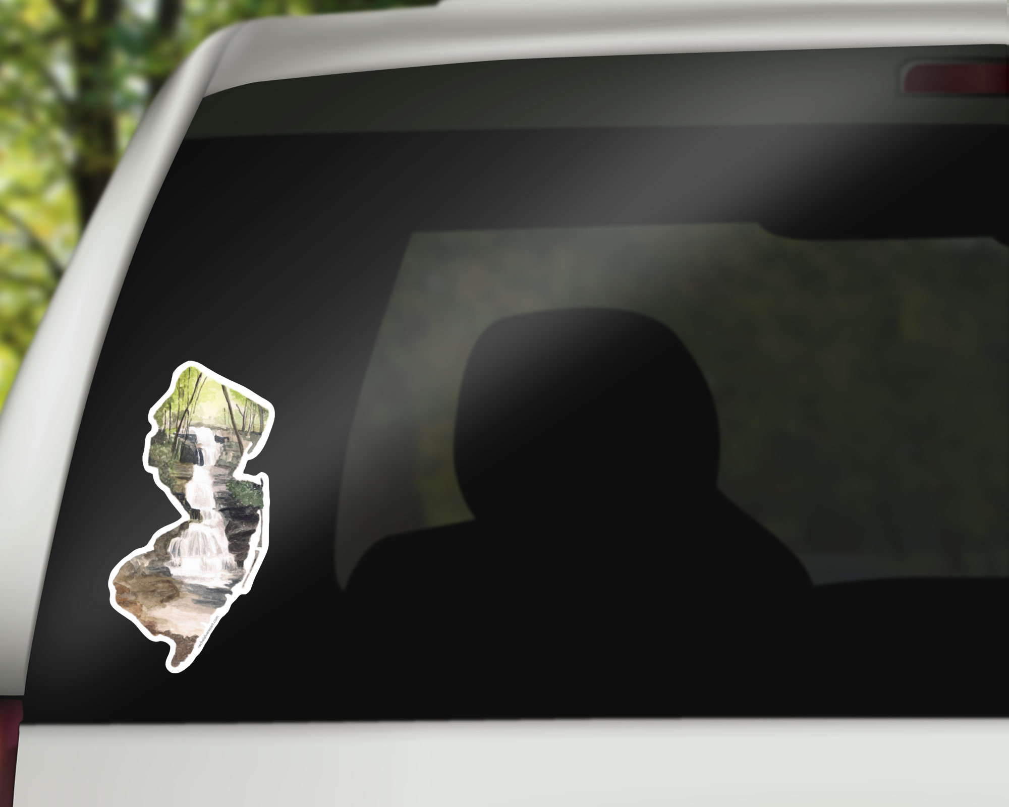 Rachel Alvarez Art - Wholesale Sticker - Buttermilk Falls New Jersey Vinyl Decal Sticker - Large2