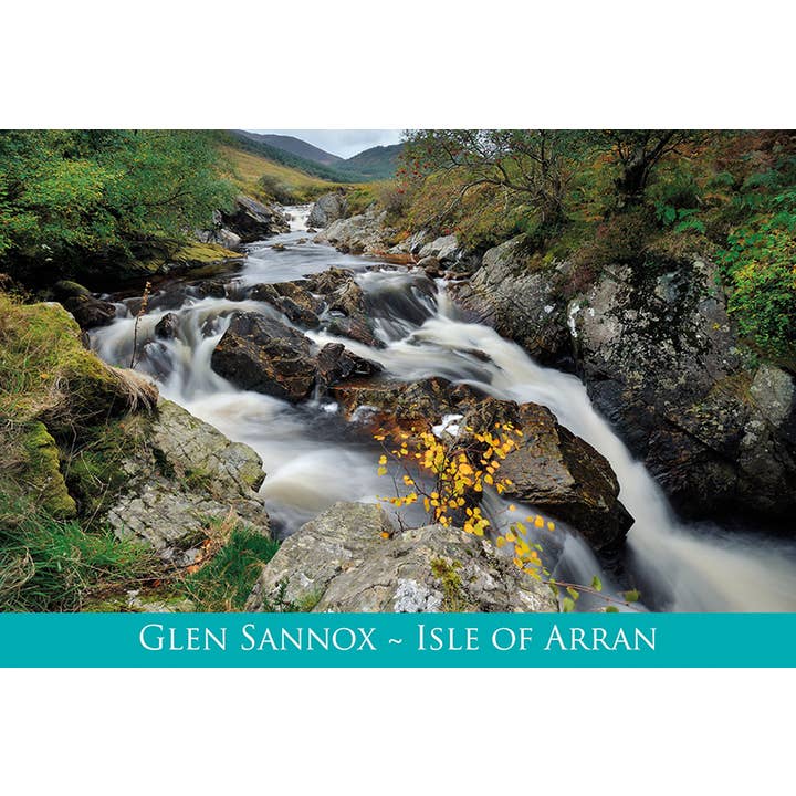 Small Postcard Glen Sannox for wholesale by Island Blue Publishing