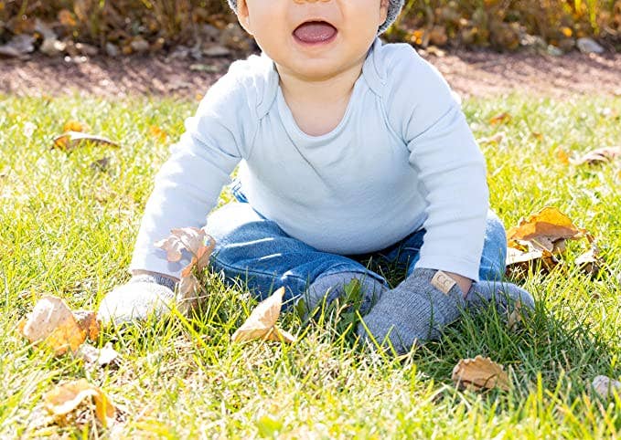 Funky Junque - Wholesale Mittens - Baby - Baby Mitten -Heather Grey1