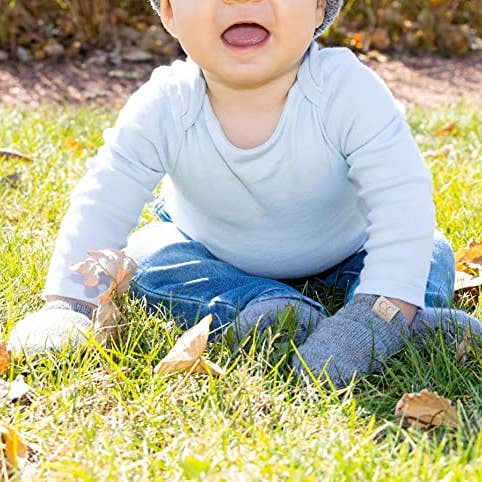 Funky Junque - Wholesale Mittens - Baby - Baby Mitten -Heather Grey1