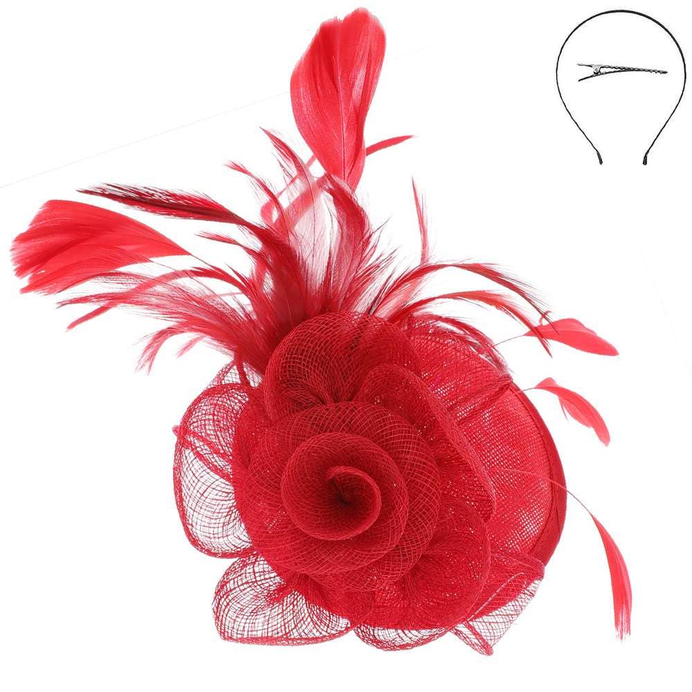 anbfashion - Vente Chapeau bibi – femme - Fascinateur Sinamay voilé Kentucky Derby Southern 83