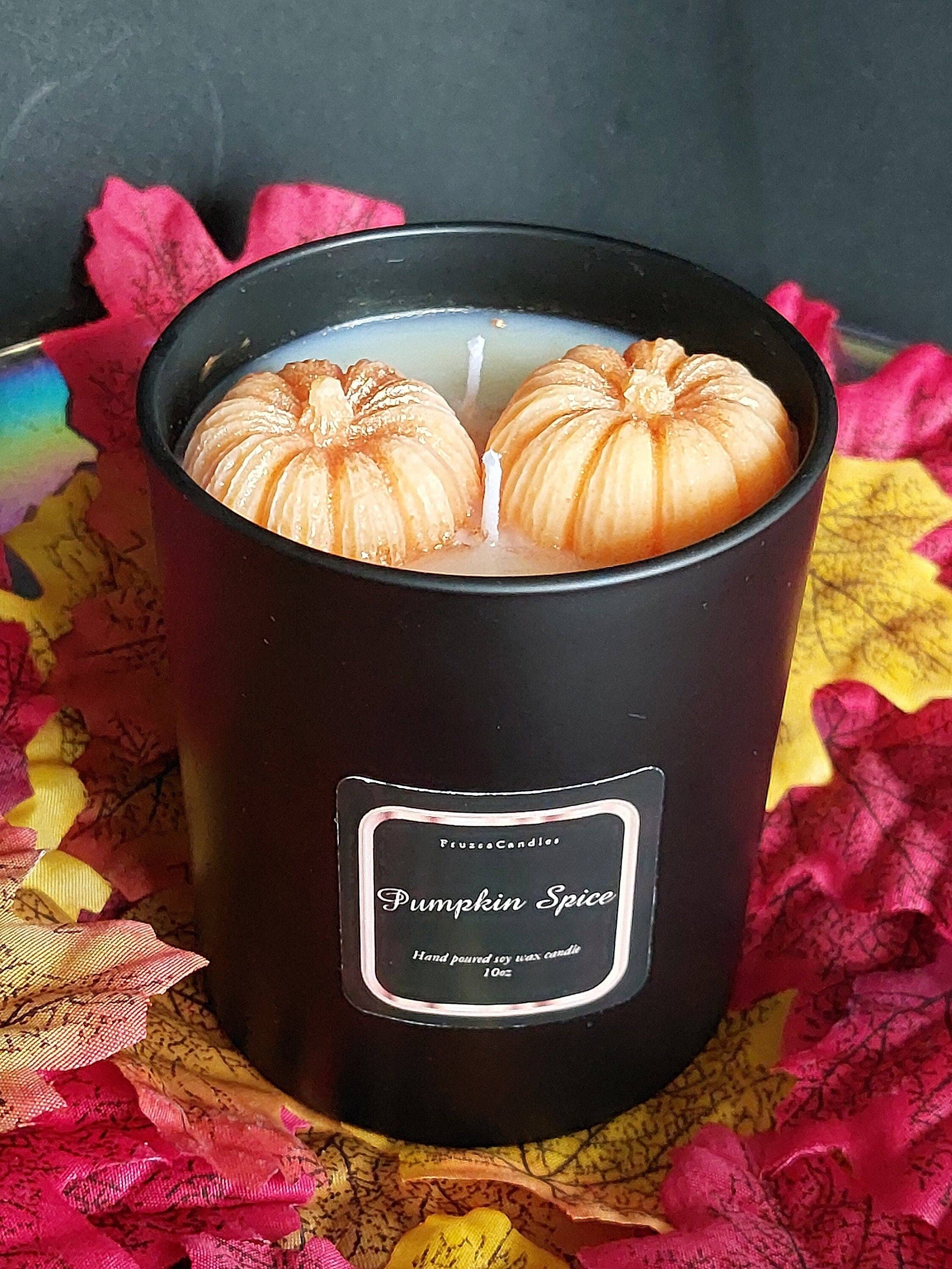 London Home Scents – wholesale Burkljus – Pumpkin Spice Doftljus/Lyxig matt svart burk/Mycket doftande handgjort sojaljus0