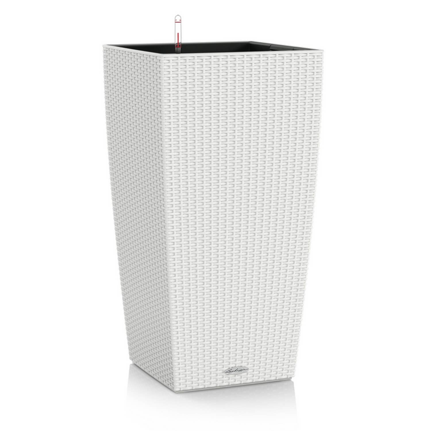 Lechuza Self Watering Planters – Engroshandel Plantekasse – LECHUZA CUBICO Cottage Poly Resin Tall Floor Planter13