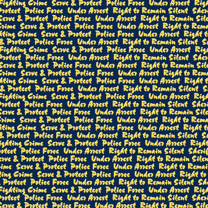 SSC Wholesale - Wholesale Scrapbook - Occupation Collection Police Officer Serve & Protect 12 x 12 Double-Sided Scrapbook Paper by SSC Designs - 15 Pack1