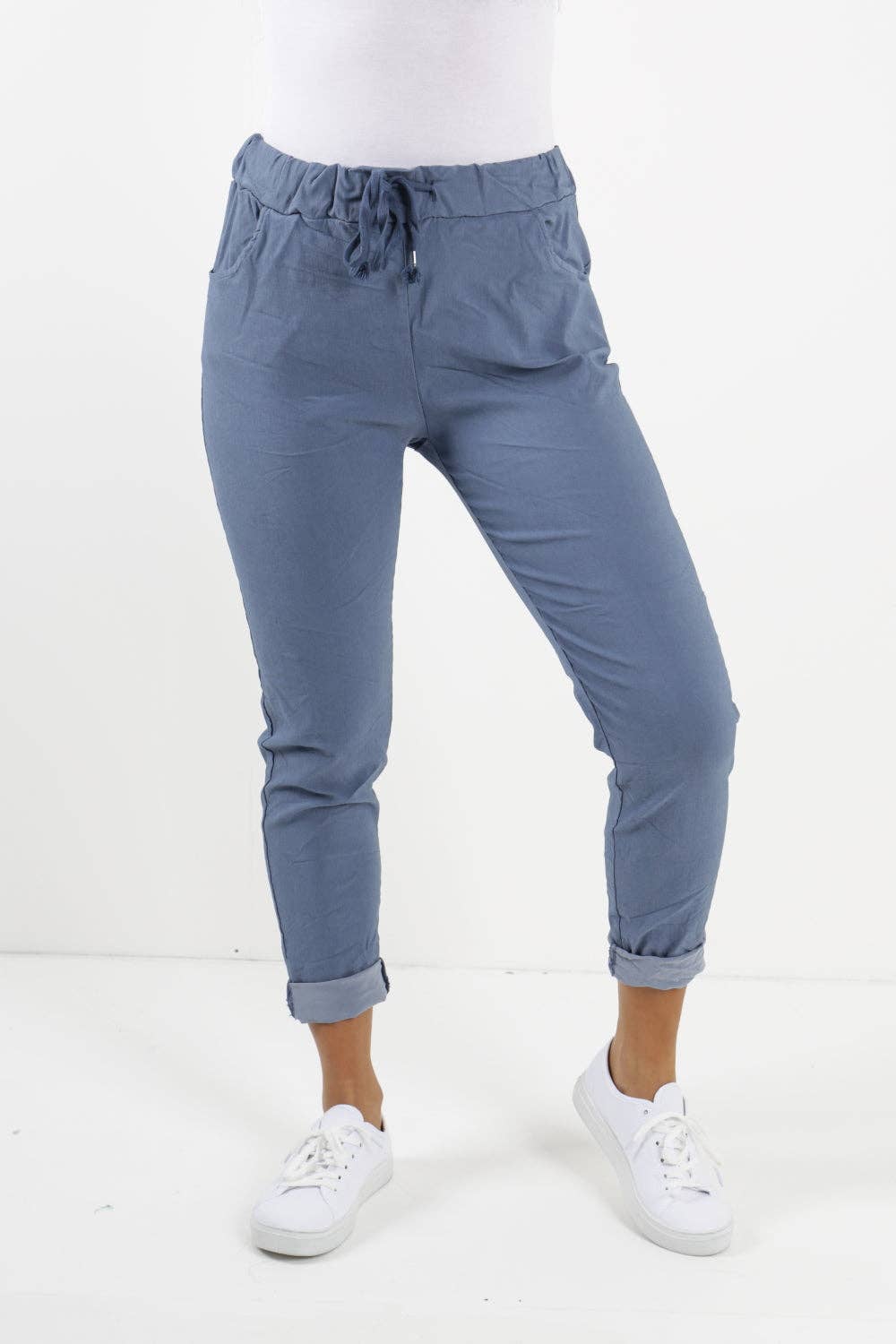 Miss Bold – Großhandel Hose – Damen – Einfarbige Zauberhose für Damen, italienisch, mehrfarbig20