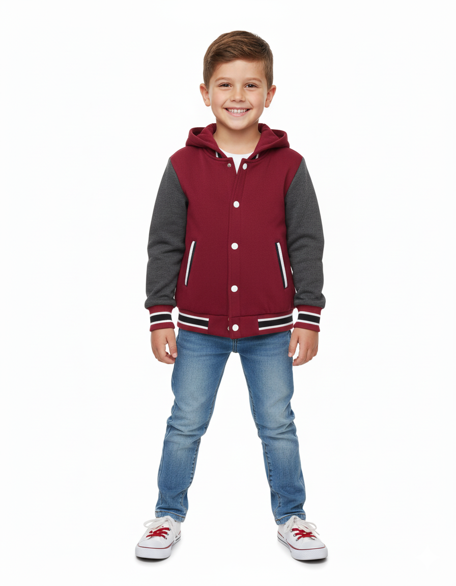 Unik – wholesale Varsity- och baseballjackor – Dam – Enfärgade Varsity Fleece Huvtröjor S-XL11