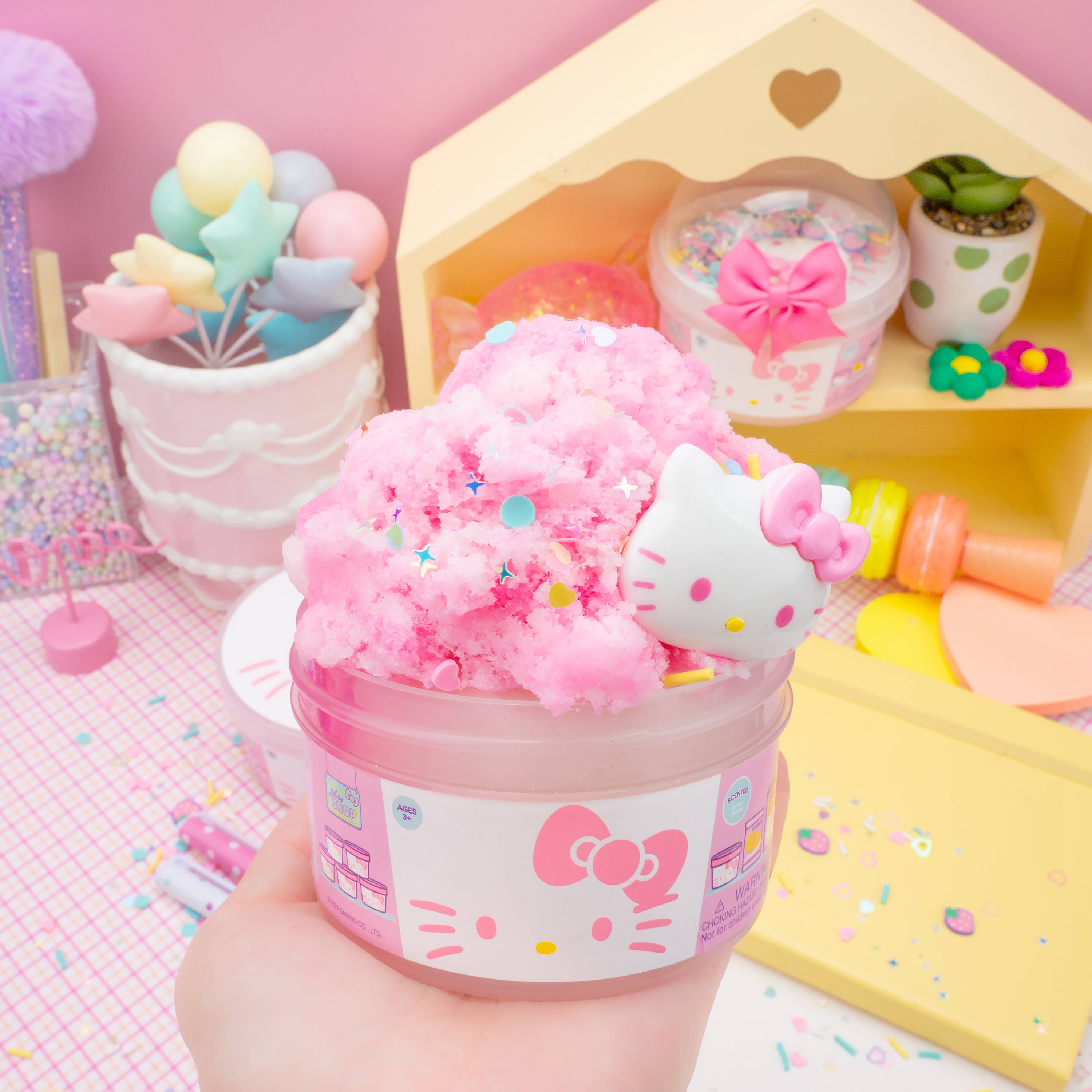 Kawaii Slime Company - Wholesale Putty/Slime - Kids - Hello Kitty® Cloud Slime (4pcs/case)5
