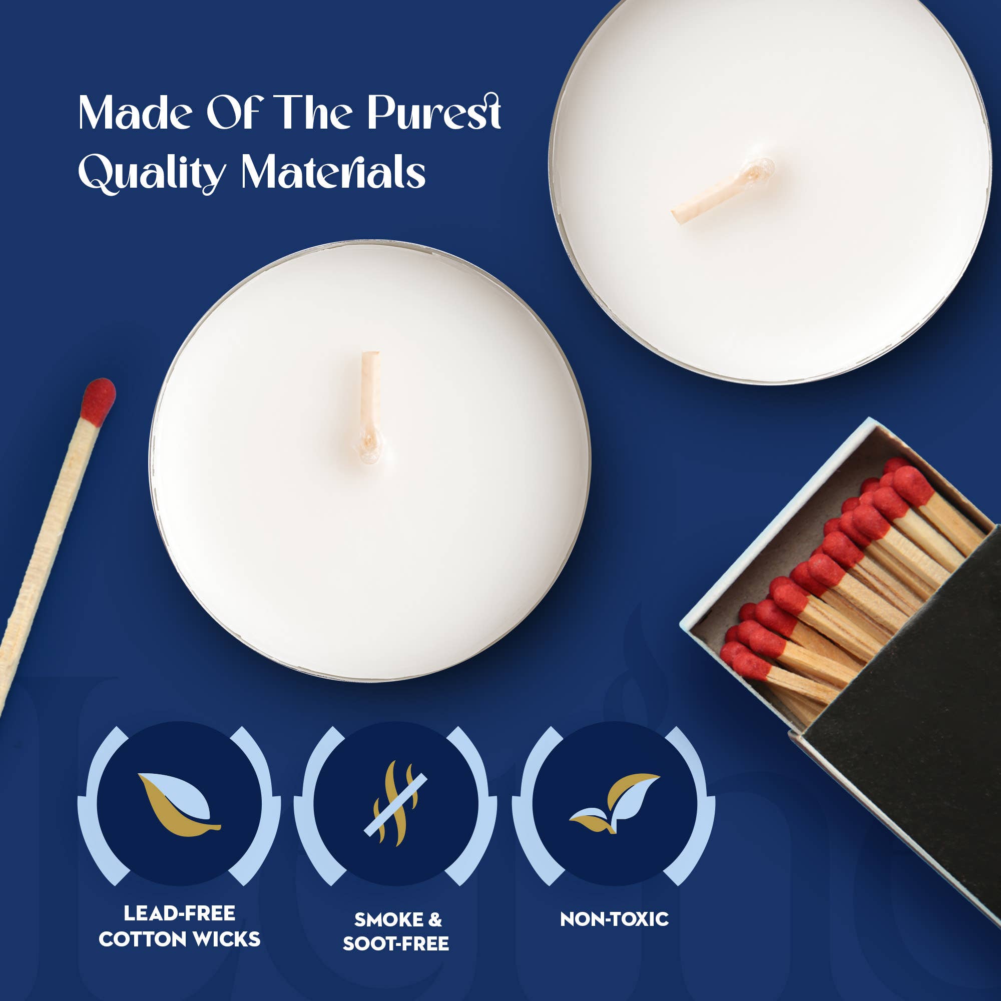 BOLSIUS – Velas aromáticas por atacado – Velas Tealight Lerner, 50 Unidades | 6 Horas de Longa Duração2