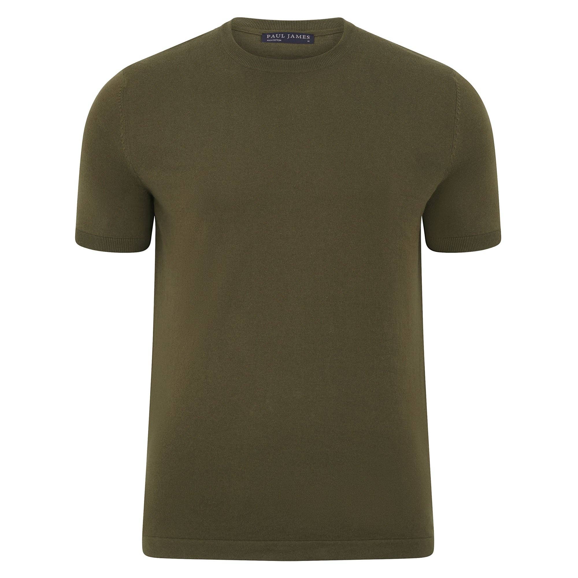 Paul James Knitwear - Wholesale T-Shirt - Men's - Mens Ultra Fine Cotton Knitted T-Shirt16