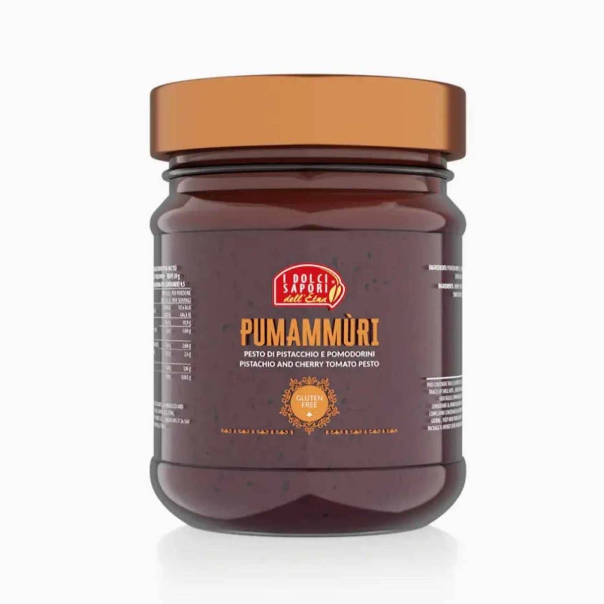 Ciao Imports - Wholesale Pesto - I Dolci Sapori dell'Etna, Pumammuri, Pistachio & Cherry Tomato Pesto, 6.70oz (190g)