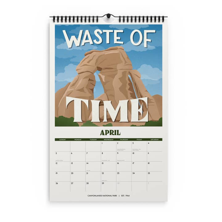 Amber Share | Subpar Parks - Wholesale Calendar - Subpar Parks 2026 Illustrated National Parks Wall Calendar8