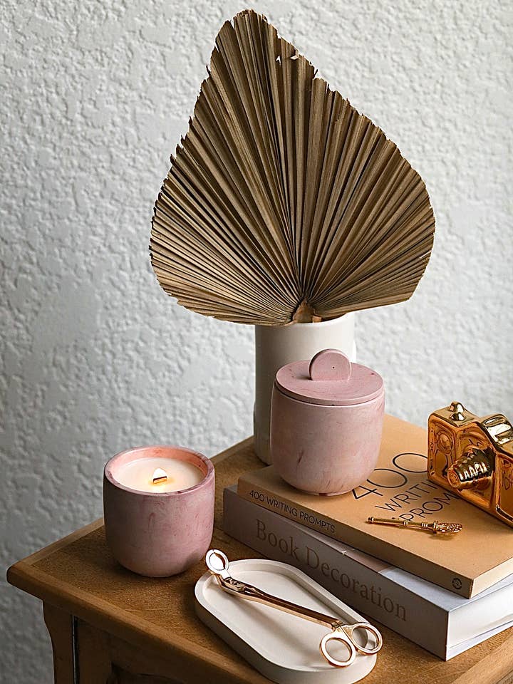 Quiet Concrete Jar Candle for wholesale by The Low Key Company