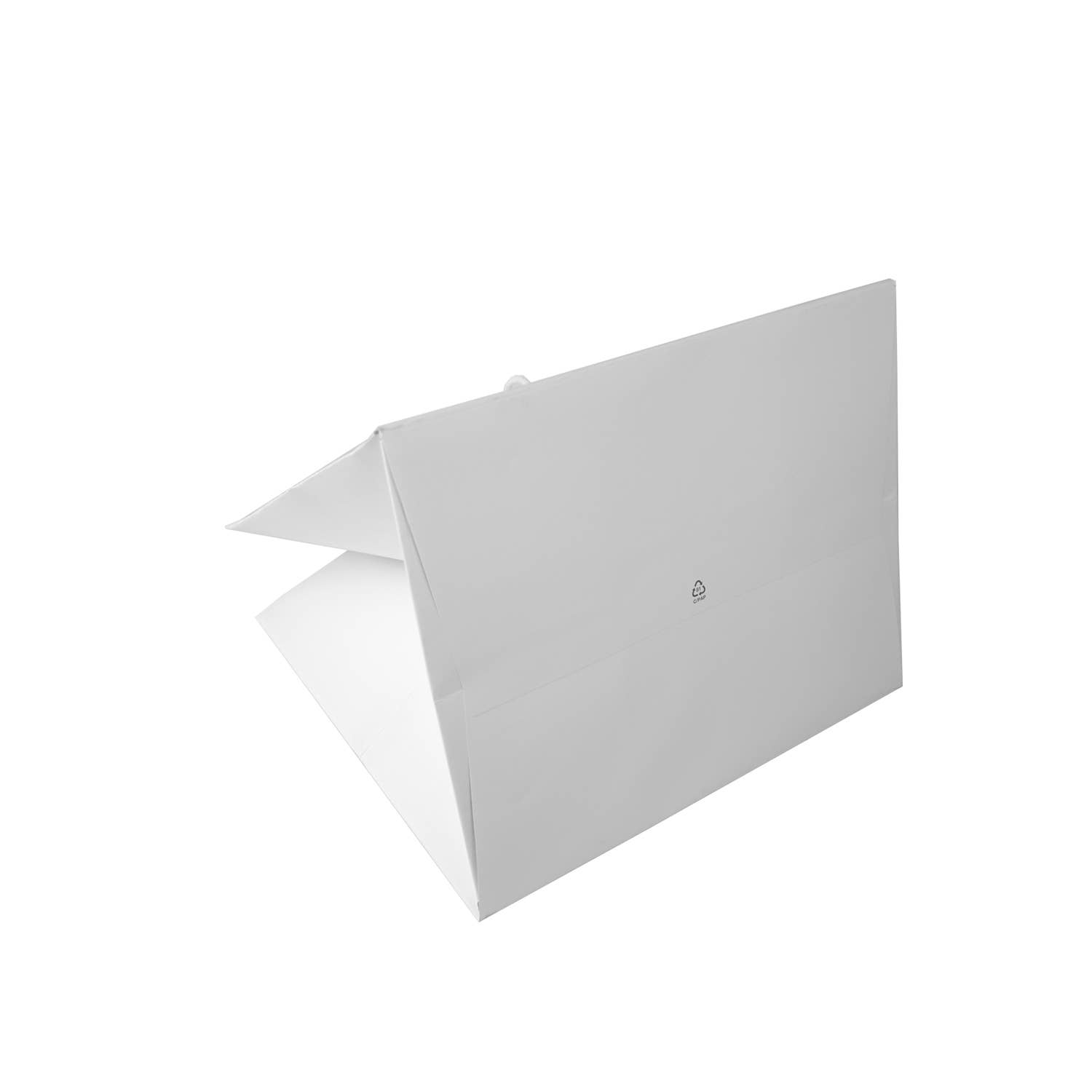 Branco Sacola Kraft branca para entrega de alimentos para venda a revendedores na Faire2