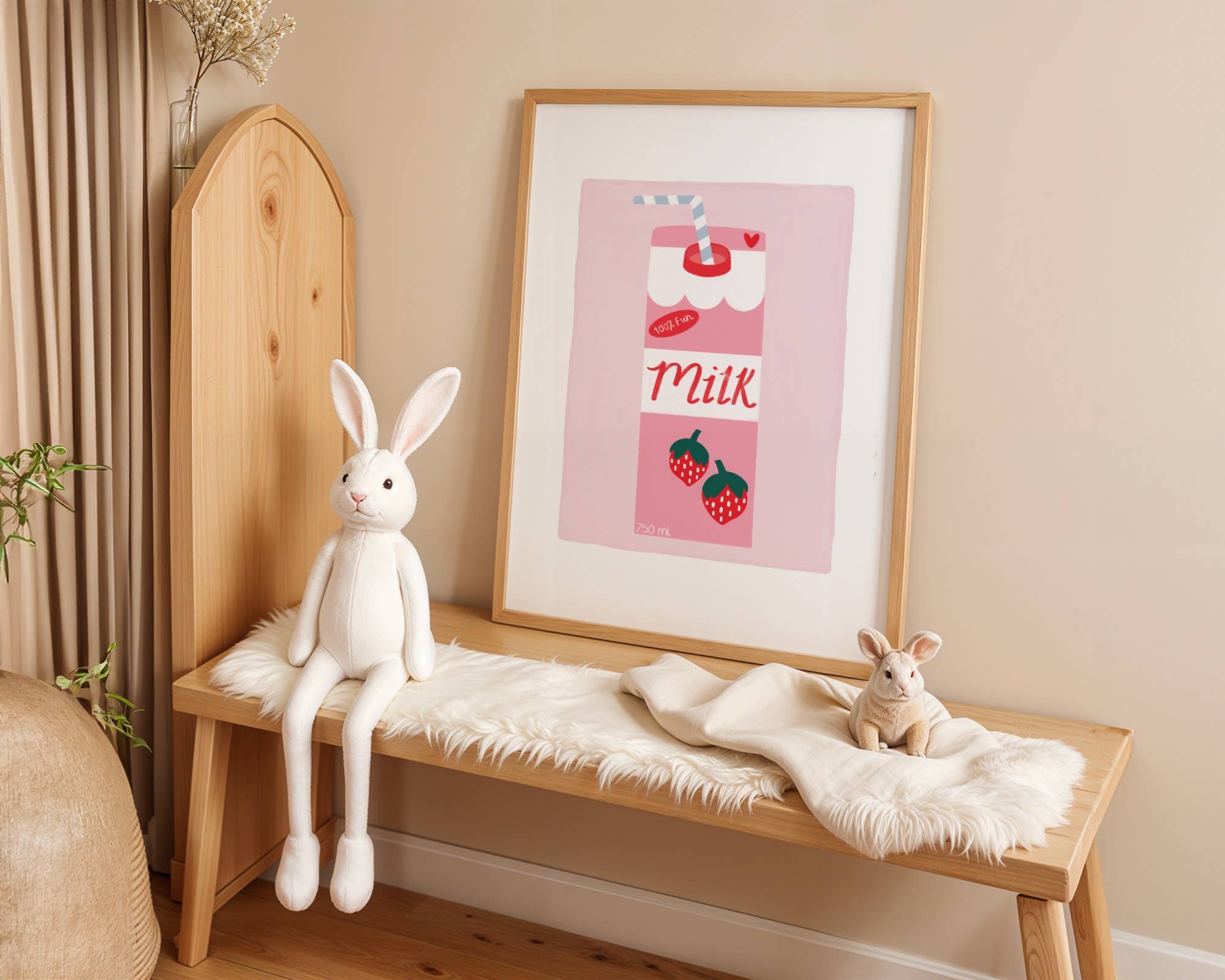 Emmy James Studio - Wholesale Art Print - Strawberry Milk Art Print2