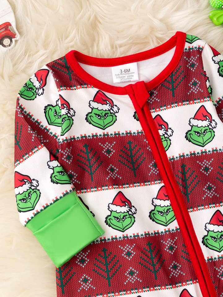 Kids Charm Online - Wholesale Jumpsuit - Baby - Unisex Christmas character printed baby onesie. RPG55651 JEAN1