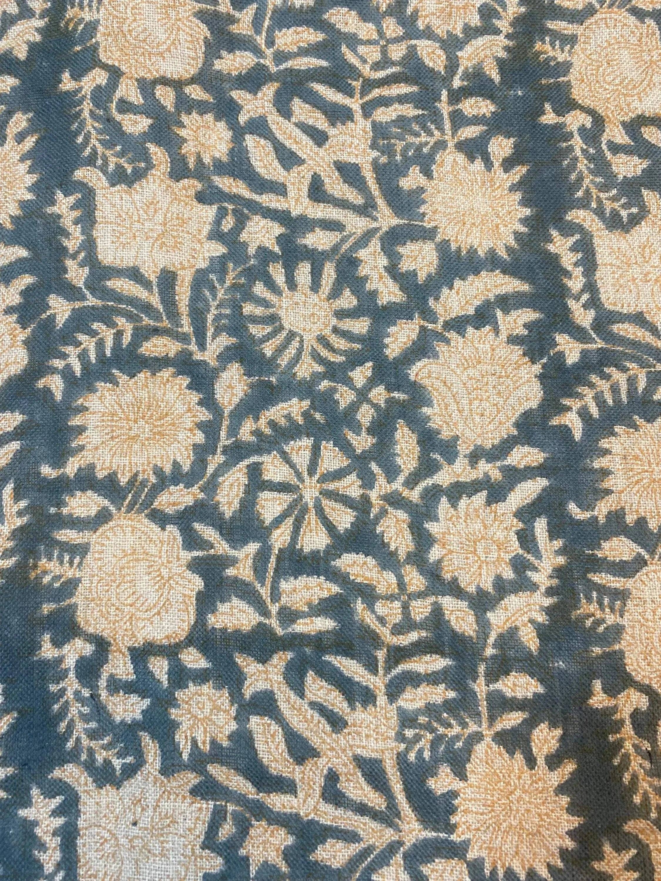 Thread To Form - Wholesale Fabric - Bradley Hand Block Printed Linen Upholstery Fabric14