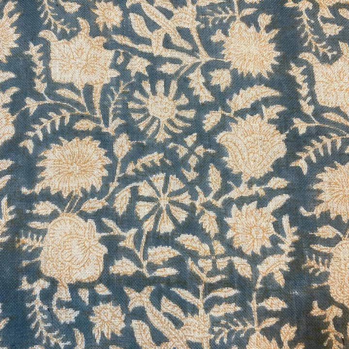 Thread To Form - Wholesale Fabric - Bradley Hand Block Printed Linen Upholstery Fabric14