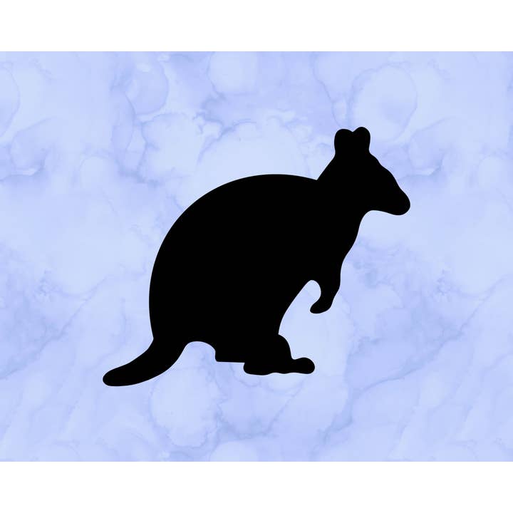 Autocollant Quokka Silhouette (2 po) pour la vente par Sticking with You