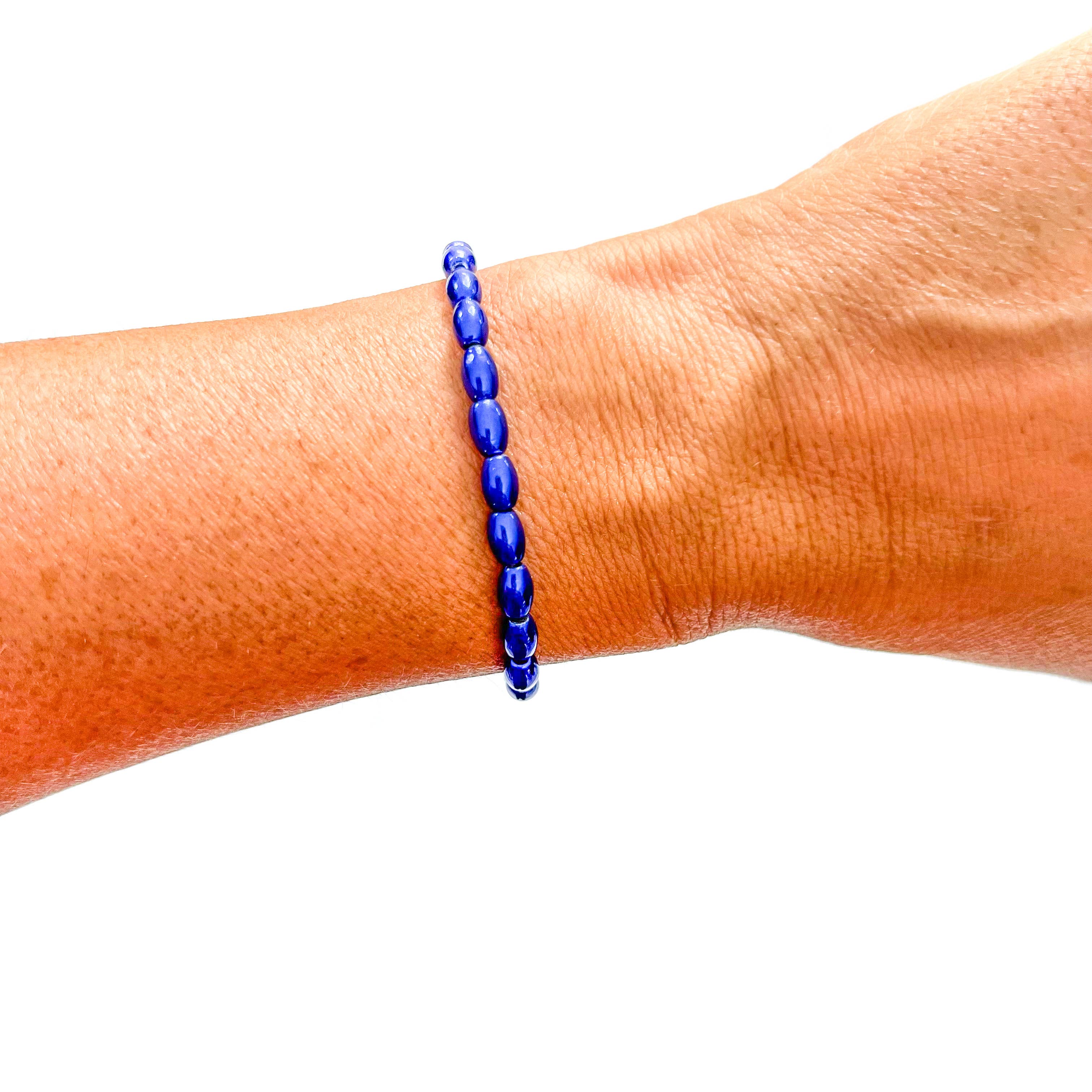 Savvy Bling - Vendita all'ingrosso Parure di gioielli - Braccialetti con Perline in Oro 18K Blu11