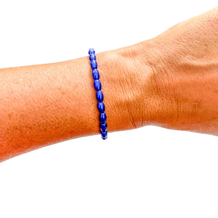 Savvy Bling - Vendita all'ingrosso Parure di gioielli - Braccialetti con Perline in Oro 18K Blu11