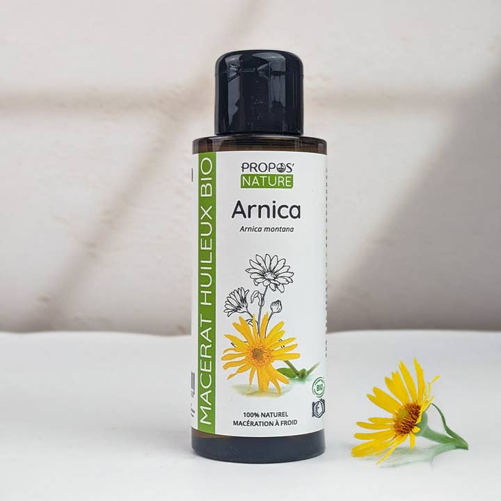 Macérât d'Arnica Bio 50ml, 100ml pour la vente par Propos'Nature