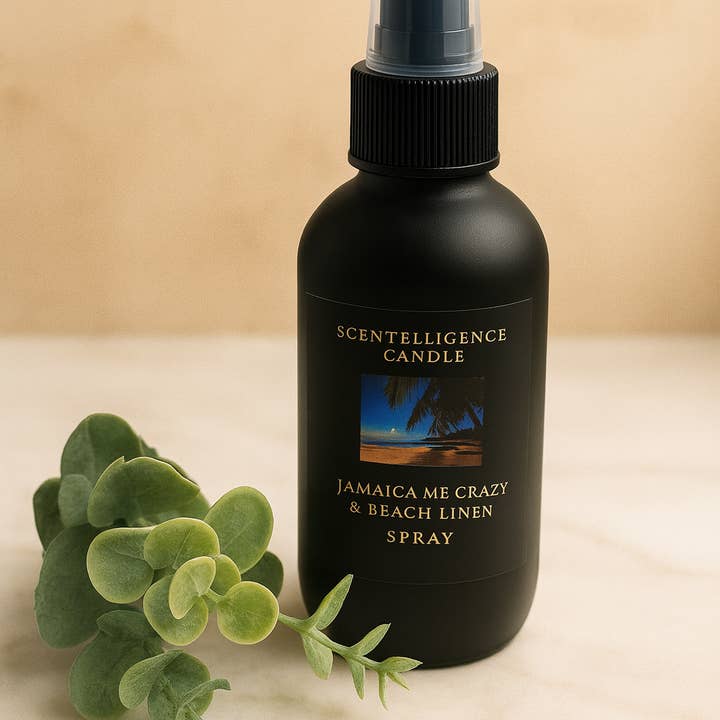 Jamaican Me Crazy & Beach Linen- Luxury Room Spray for wholesale by Scentelligence Candle