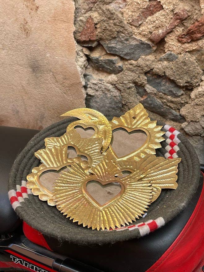 NOMAD BY LIV - Wholesale Wall Mirror - Mirror King Heart, Bronze, Gold, mirror2