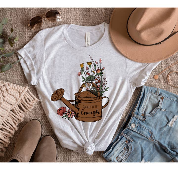 YOU ARE ENOUGH BROWN TIN for wholesale by Sassy and Sublime