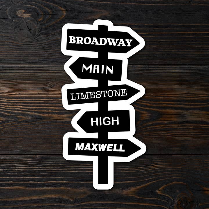 Lexington Street Sign Sticker for wholesale by Kase Wear