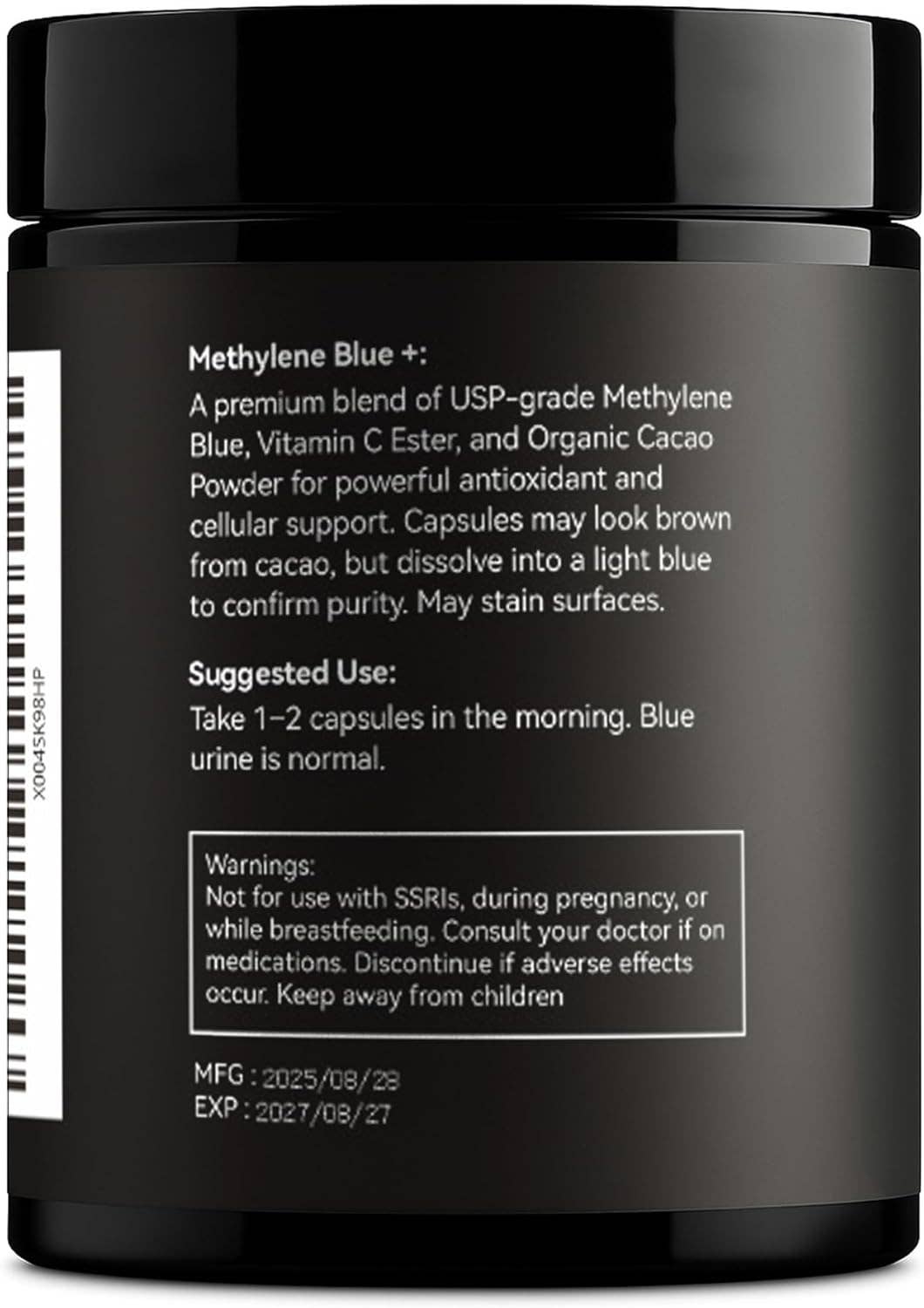 pure Vitamins - Wholesale Oral Supplement/Vitamin - Pure Vitamins Methylene Blue Plus – 12mg - 120 Capsules3