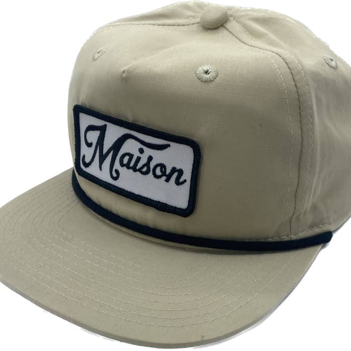 Chapeau de papa unisexe Maison Rope Snapback avec écusson personnalisé pour la vente par Maison Apparel