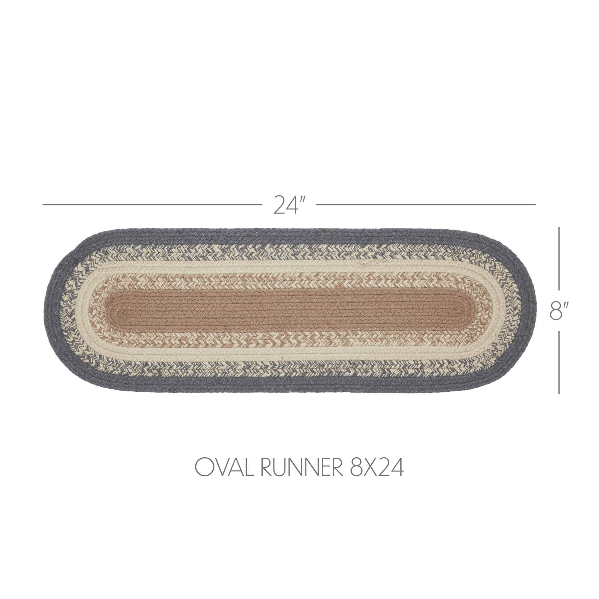 VHC Brands - Wholesale Table Runner - Finders Keepers Oval Runner 8x243