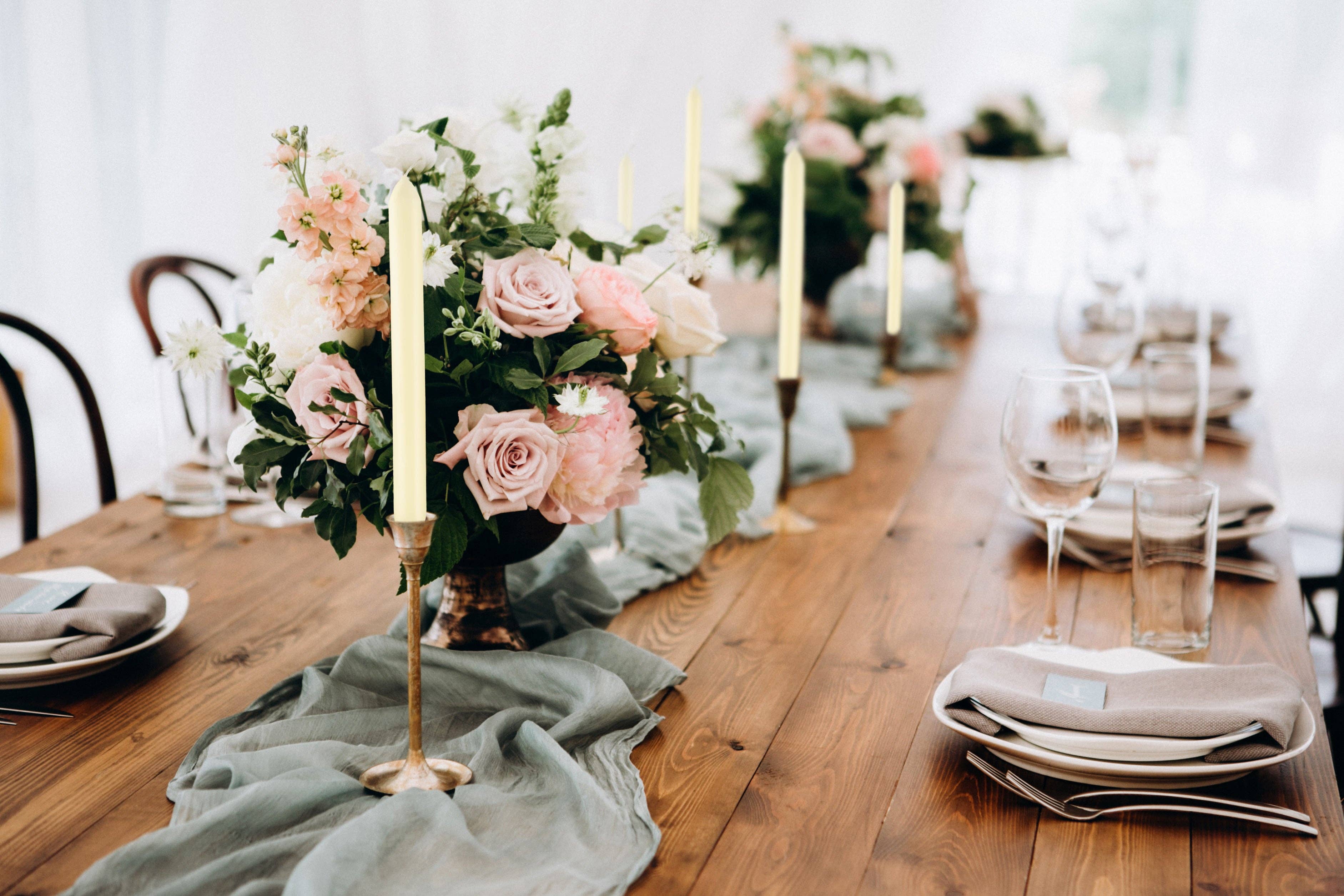 BOLSIUS - Wholesale Tapered Candle/Candlestick - 9 Inch Dinner Taper Candles 10 Pack - Wedding, Decorative, Holiday, Colored Unscented Taper Candles10