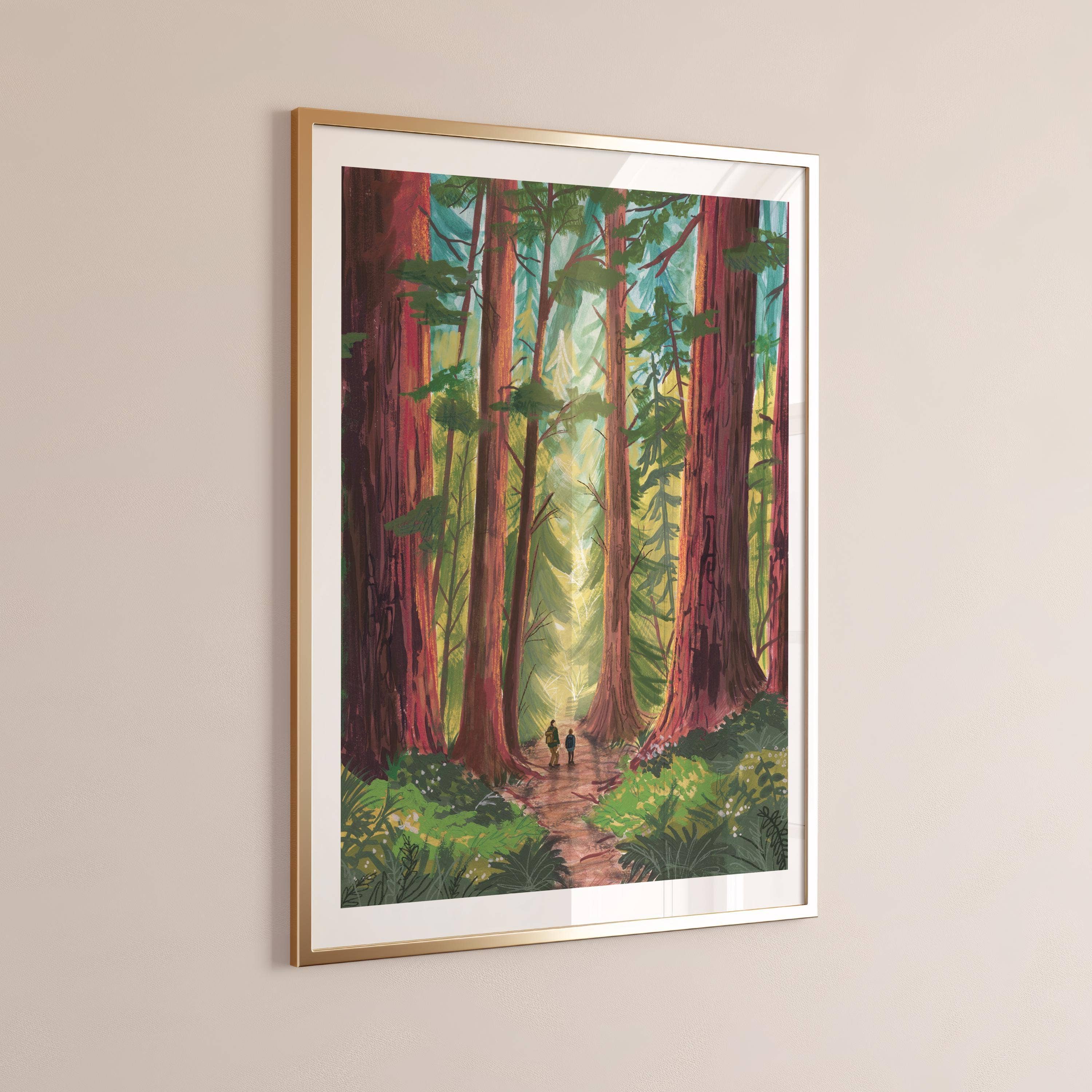 Charis Raine Illustration - Wholesale Art Print - Into The Trees: Version 2 Art Print2