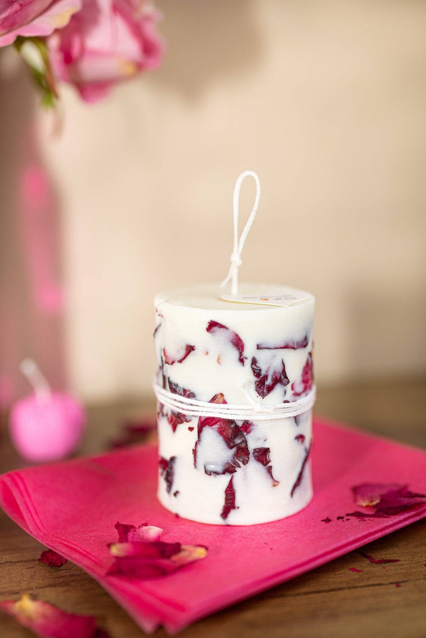 MySunshineCandless - Wholesale Novelty Candle - Dry flowers candle ,Rose Flower Soy Candles , Handmade gift6