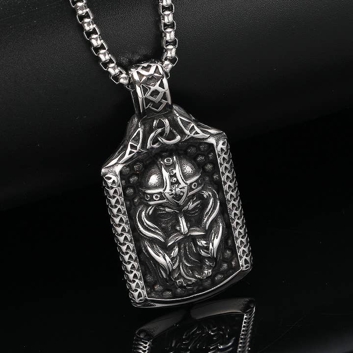 Vintage Viking Helm Krijger Dominante Mythe Ketting voor wholesale door Gemcohub