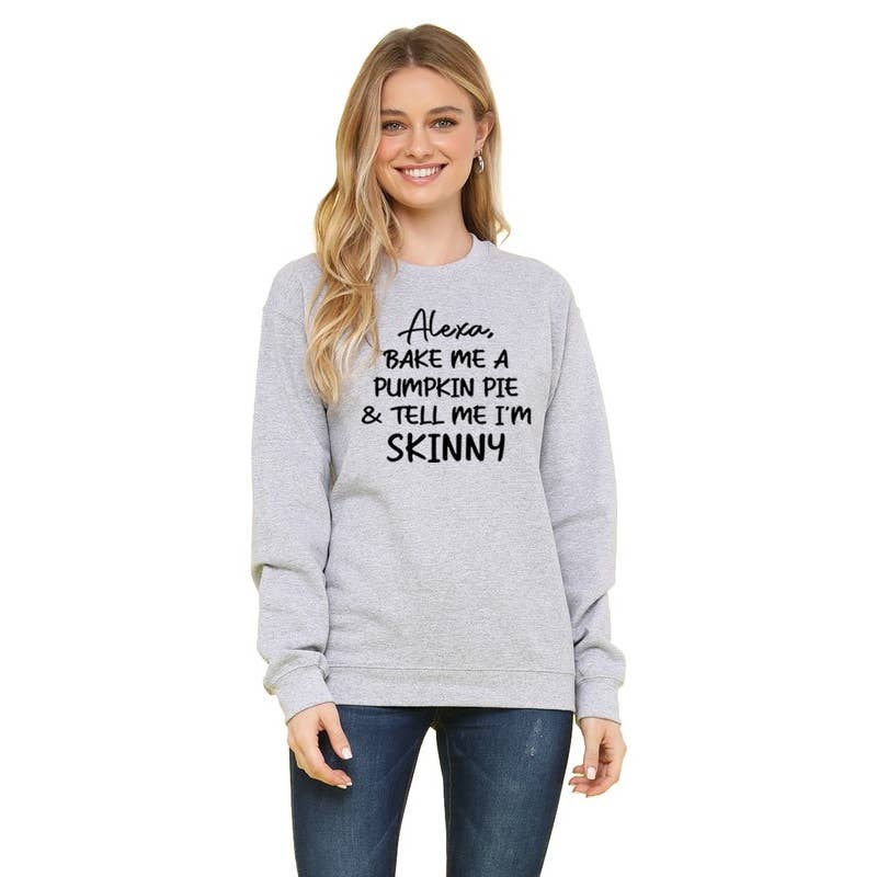 Clothing of America - Wholesale Graphic Sweatshirt - Women's - ALEXA GRAPHIC SWEATSHIRT2