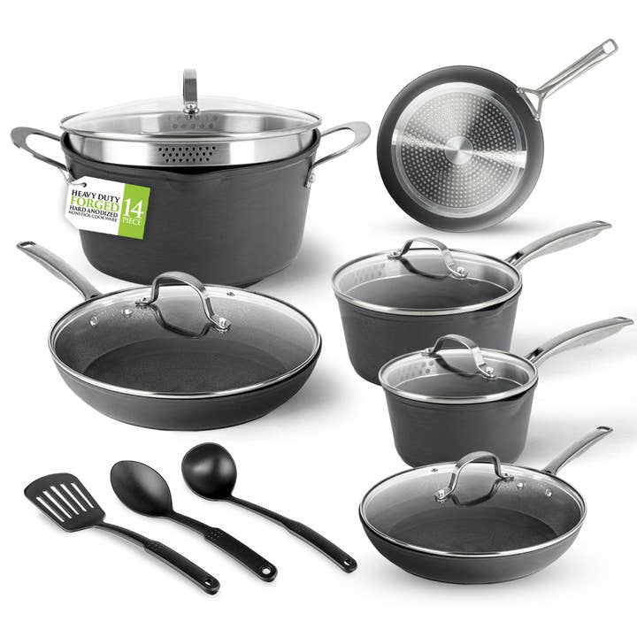 Granitestone Armor Max Collection 14 Piece Cookware Set for wholesale by Gotham Steel/Granitestone