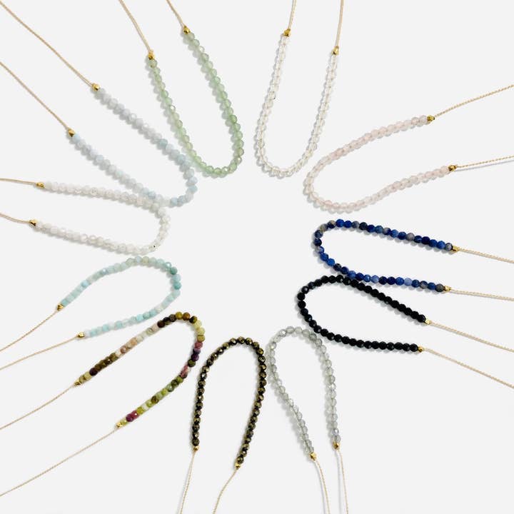 Rock Paradise - Wholesale Beaded/Pearl Necklace - Crystal Gemstone Bead Finished Necklaces (N-BEAD)2