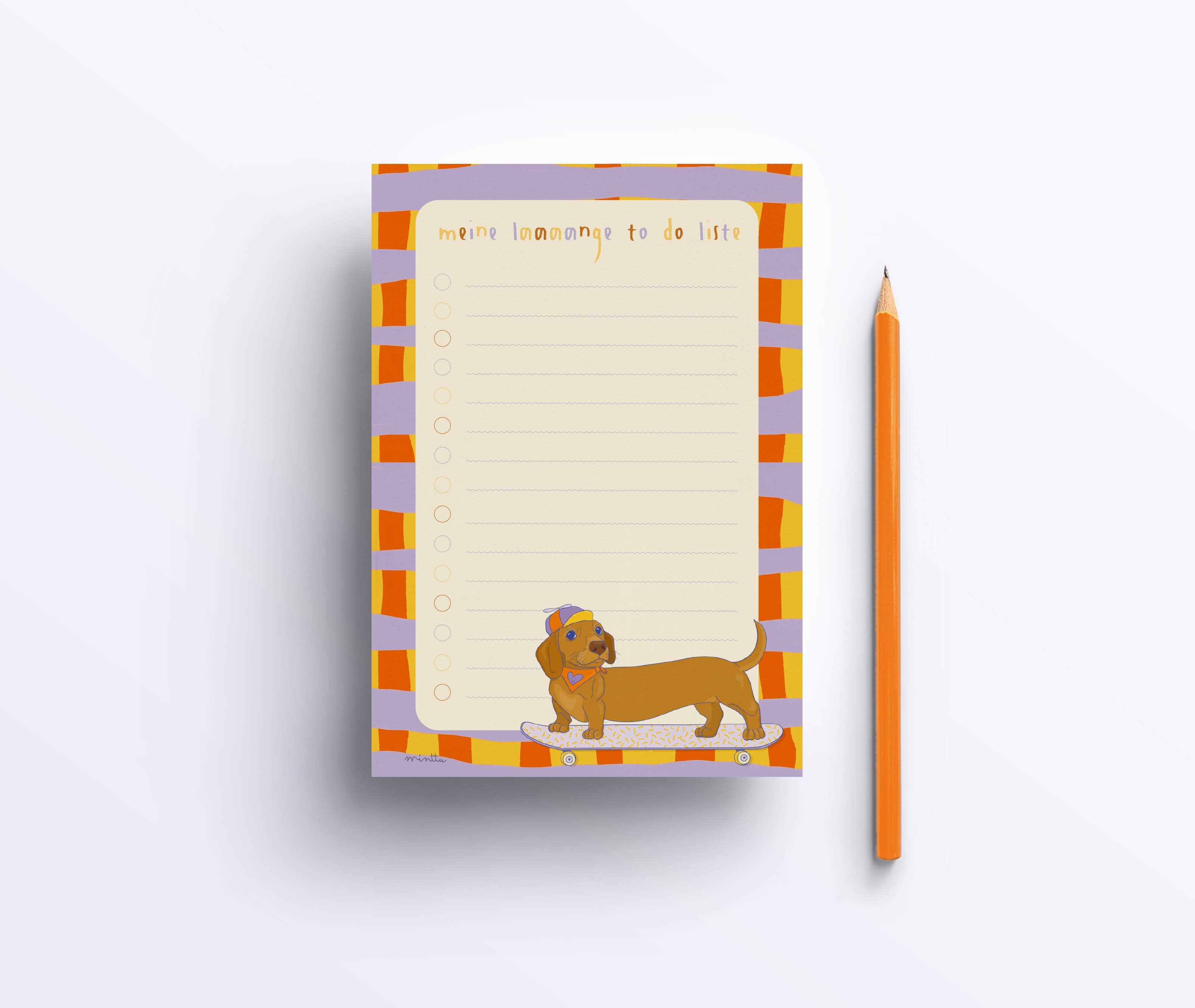 minttu illustrations – Großhandel Notizblöcke – Notizblock, To Do Liste "Meine laaaange To Do Liste"0