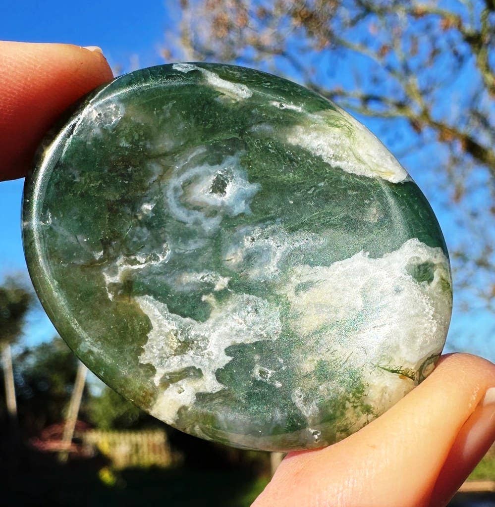 Elf Kendal Hippies – Pedra/cristal espiritual por atacado – Pedra de preocupação de cristal, pedra de polegar de cristal, gema calmante por Elf22