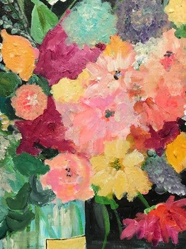 Ted's Vintage Floral Greeting Card for wholesale by Carpe Diem Papers