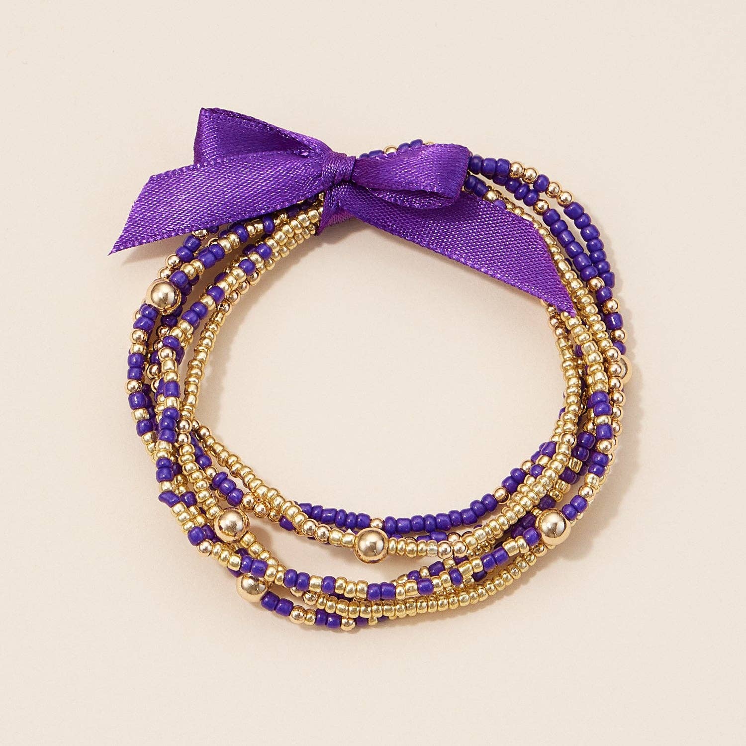 Frem - Wholesale Jewelry Set - Seed Bead Bracelet Set in Game Day Colors5