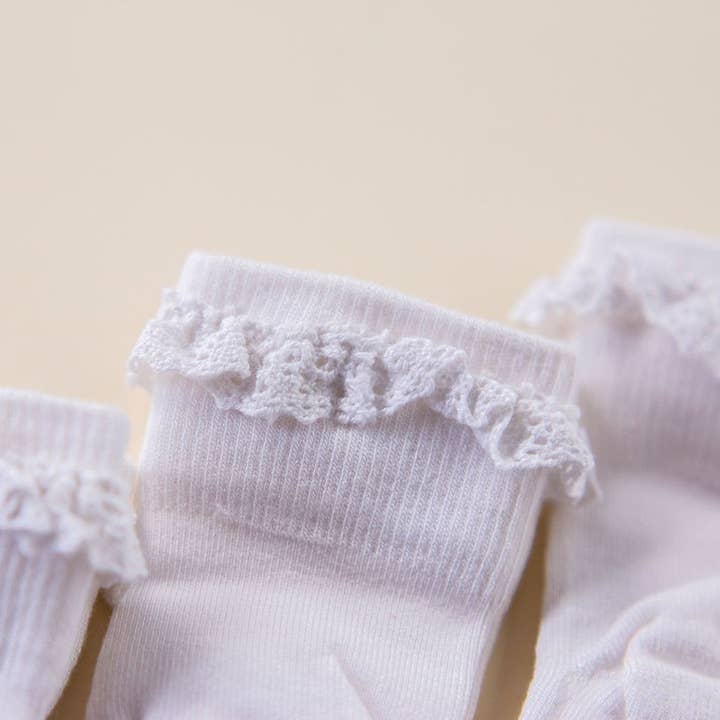 squid socks - Wholesale Socks - Kids & Baby - Comfort - White Lace Non-Slip Silicone Grip Baby Socks, Kids3