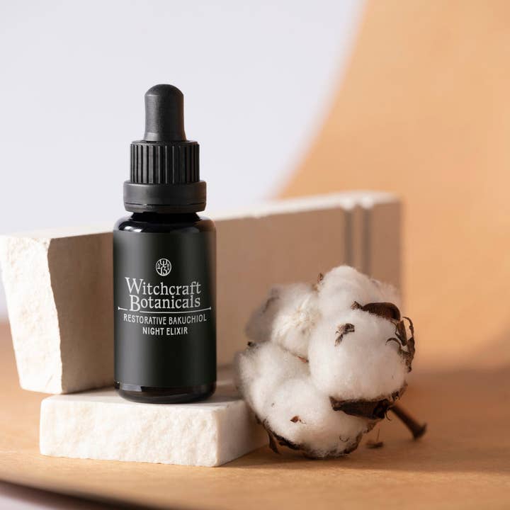 Siero viso notte con bakuchiol per la vendita all'ingrosso da parte di Witchcraft Botanicals